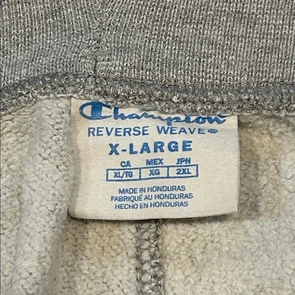 Vintage Champion Men's Reverse Weave Logo Jogger Sweatpants size XL Gray